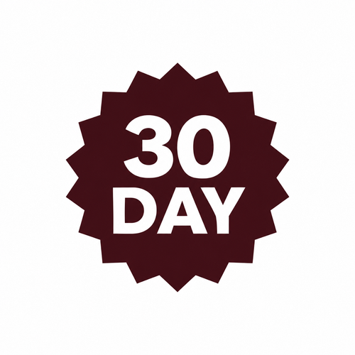 30 Day Warranty